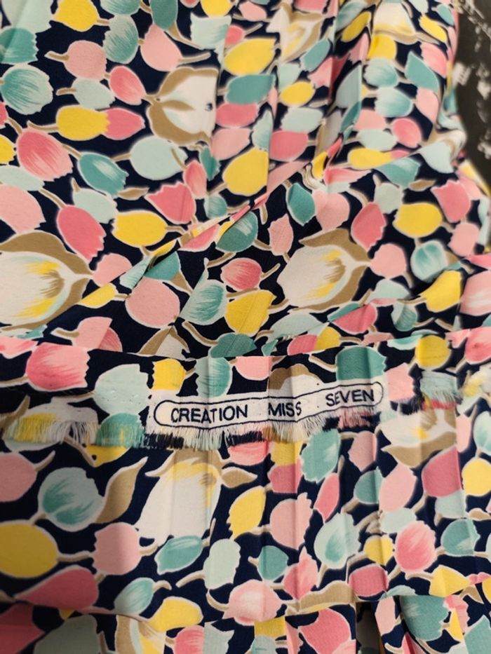 Jupe plissée imprimée tulipes Création Miss seven - photo numéro 7