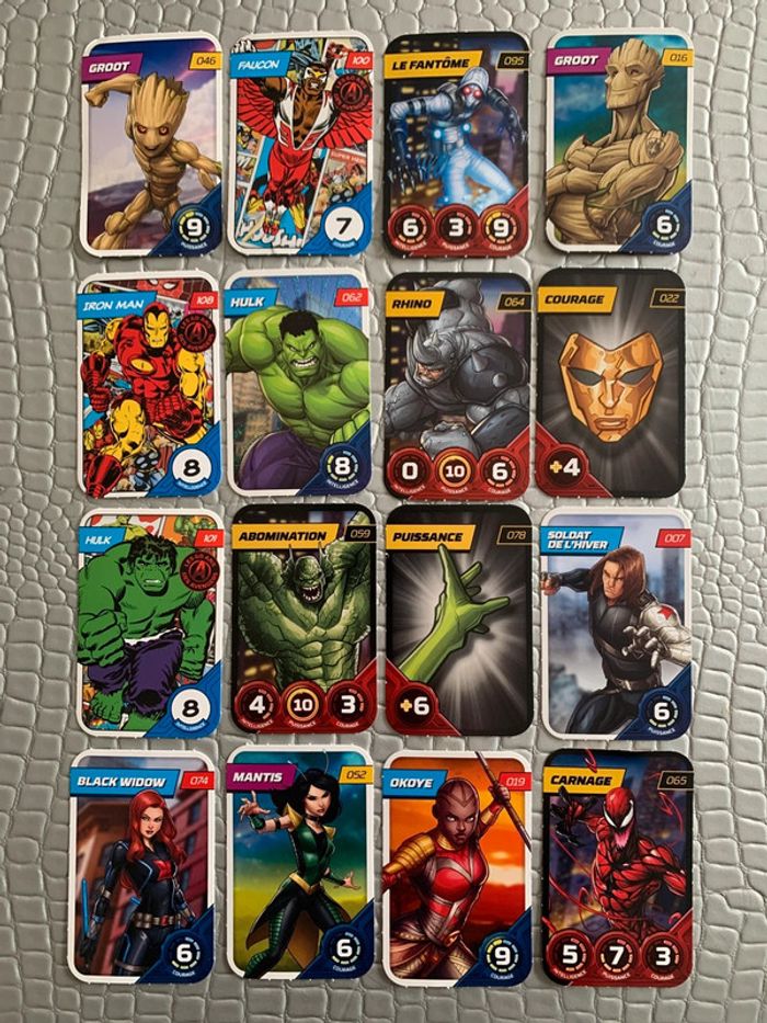 Cartes Marvel Leclerc 2023