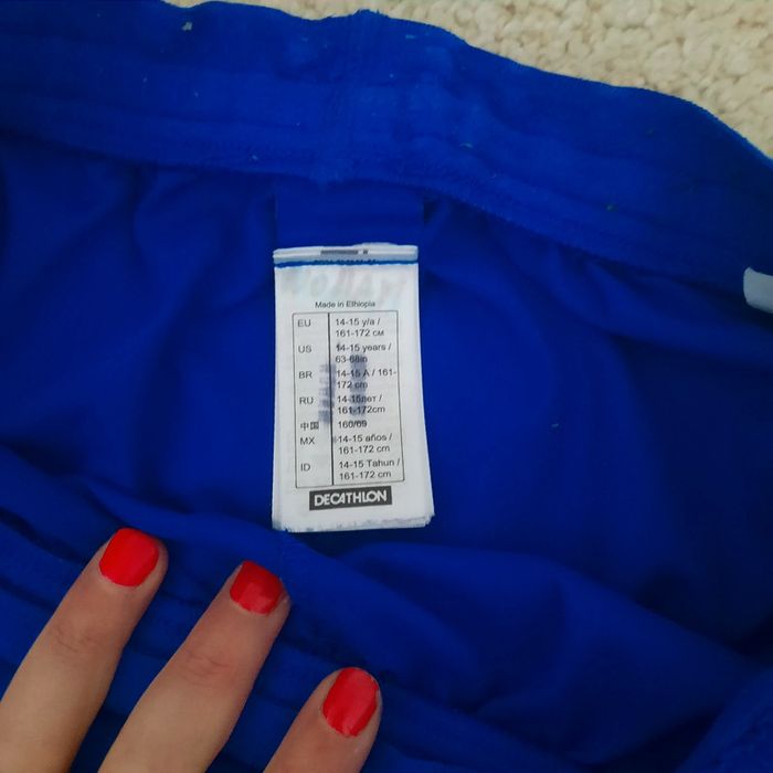 Short kipsta bleu 14/15ans - photo numéro 3