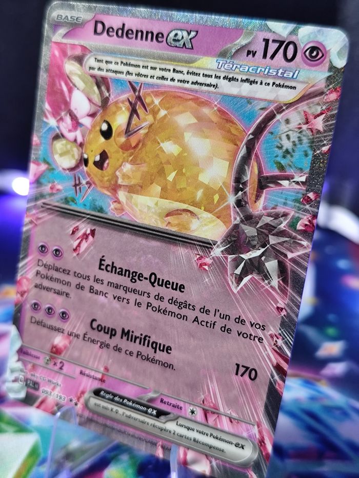Carte pokémon neuve 🇨🇵 Dedenne EX 256/192 - photo numéro 3