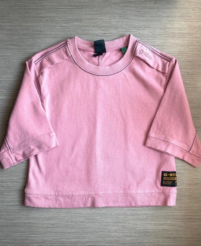 #124 Tee shirt G star rose taille XS