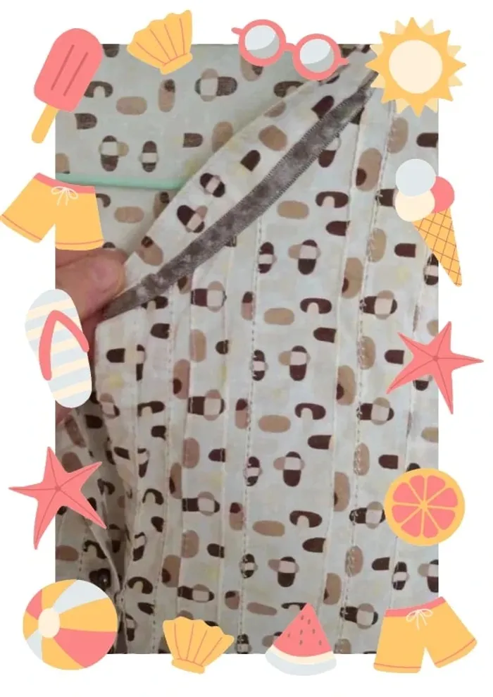 Chemisier / chemise manches courtes motifs vintage - photo numéro 2