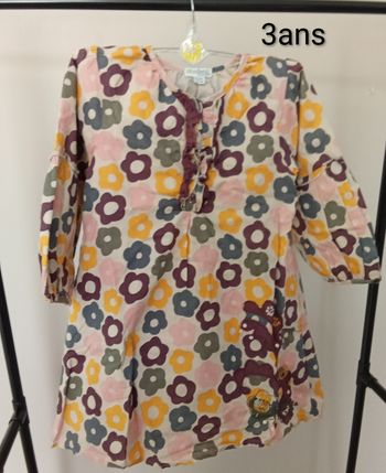 Robe fleurie mi saison 3 ans 