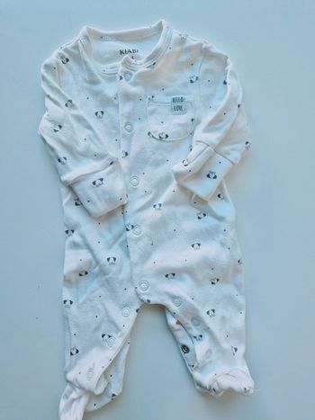 Pyjama grenouillère dors-bien Kiabi 1 mois unisexe