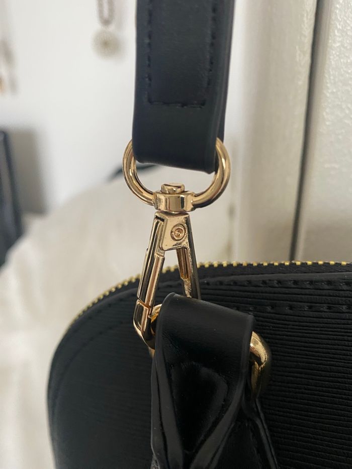 Sac bandoulière noir à foulard - photo numéro 5