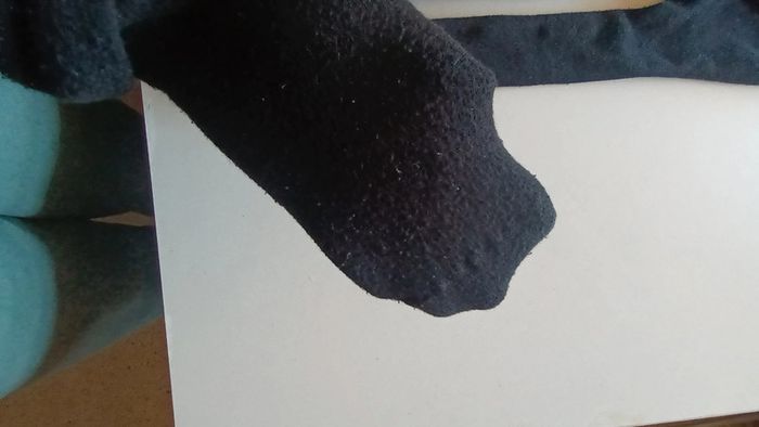 Deux collants noir molletonné taille 5 ans - photo numéro 3
