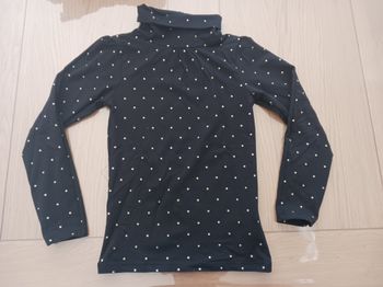 Sous pull noir à pois
