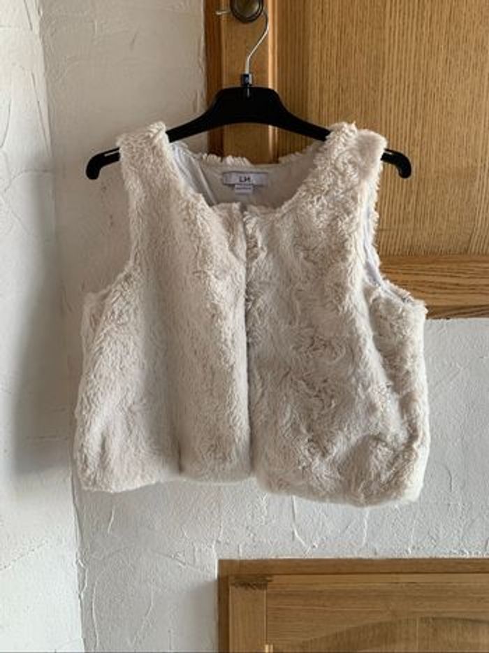 Gilet sans manches en fausse fourrure 10 ans