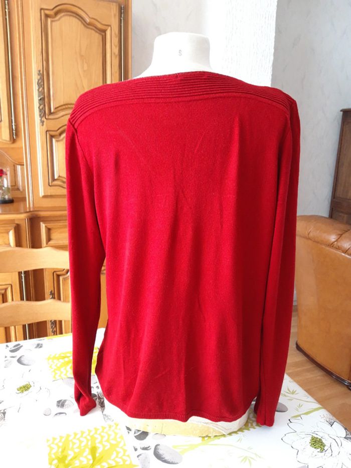 Pull rouge taille L - photo numéro 2