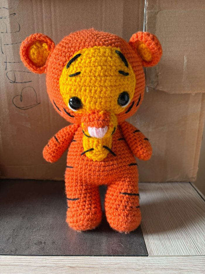 Peluche fait main tigrou