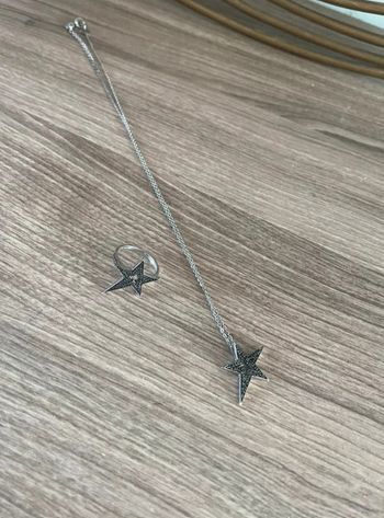 Collier+bague en argent Thierry Mugler