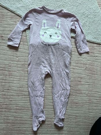 Pyjama fin violet lila Lapin Tex 23 mois