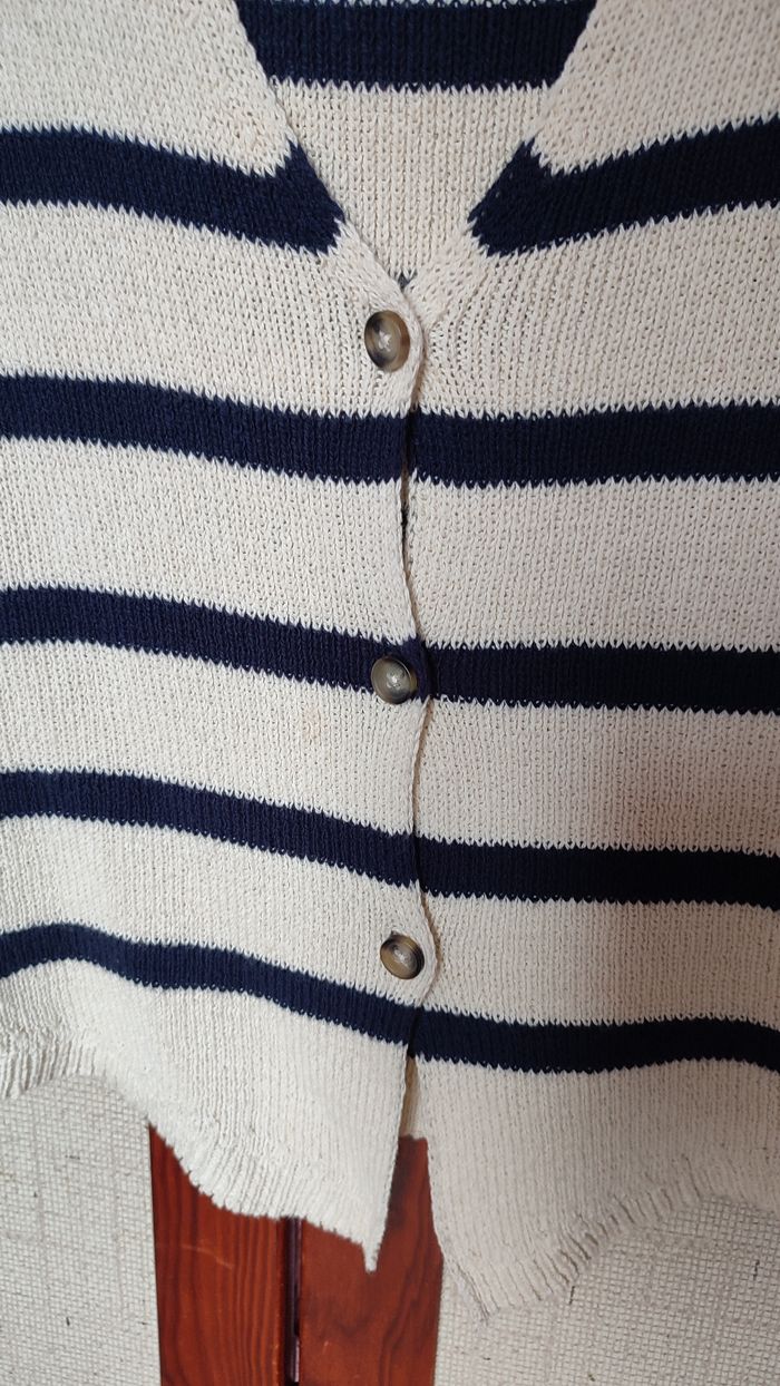 Gilet sans manches rayé - photo numéro 2