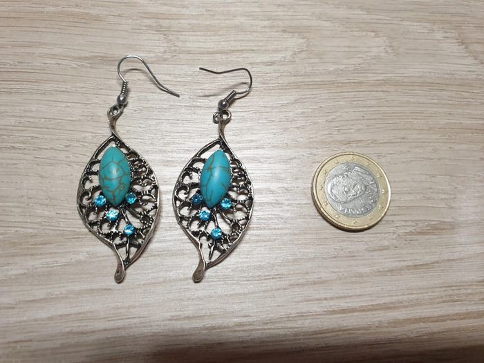 Sublimes b o vintage argenté et turquoise