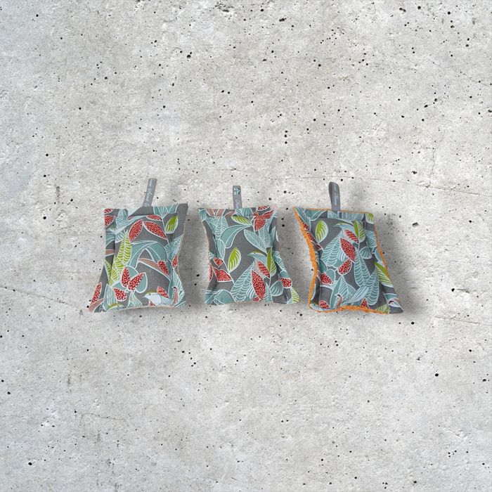 kit cuisine zéro déchet modèle oiseaux et feuillage - photo numéro 4