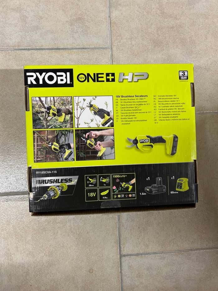 Sécateur ryobi marque:ryobi  neuf - photo numéro 2