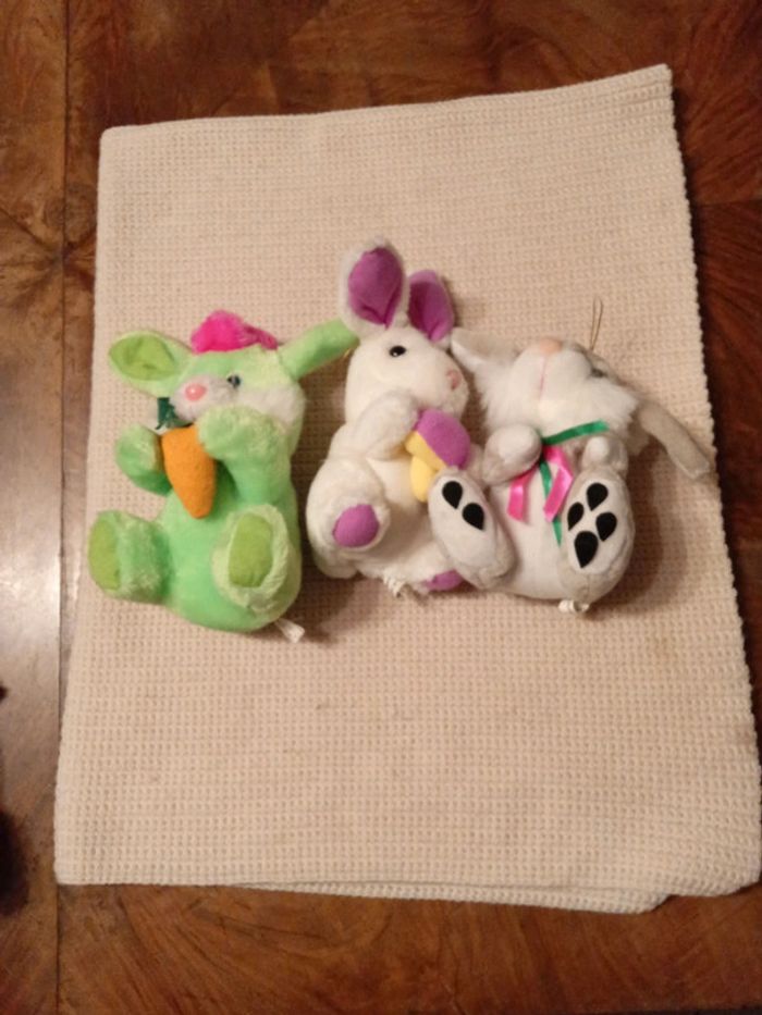 Lot de 3 peluches lapin 🐰 - photo numéro 2
