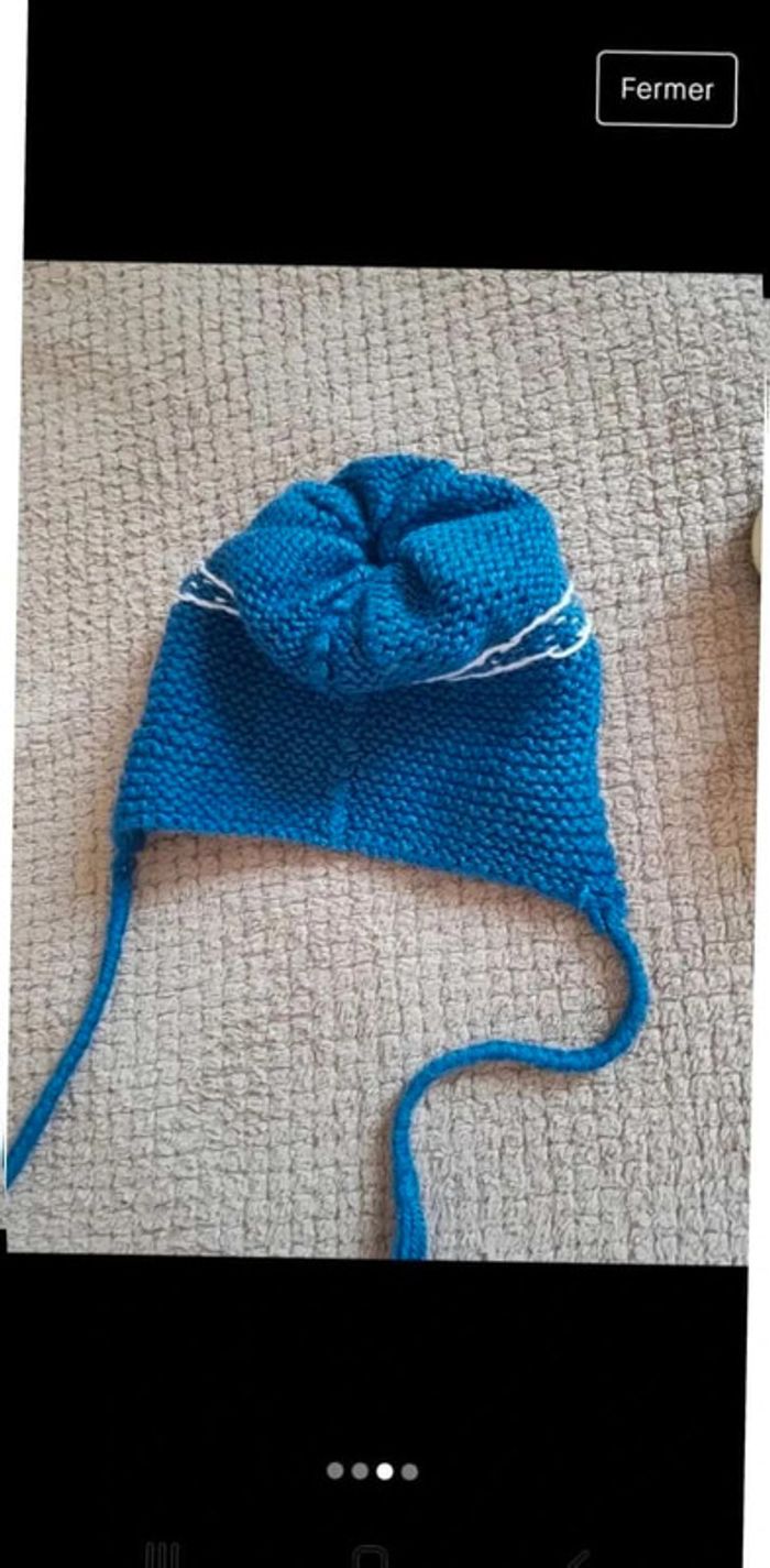 Bonnet en Laine 1/2ans - photo numéro 3