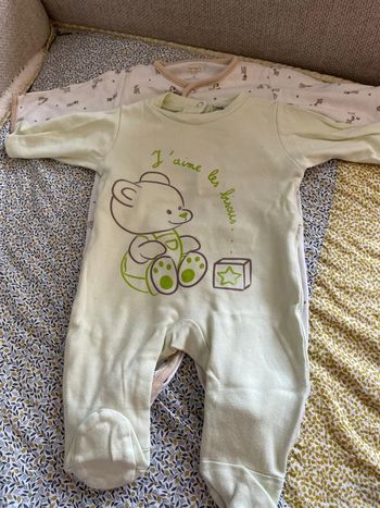 Lot 2 pyjamas coton 3 mois