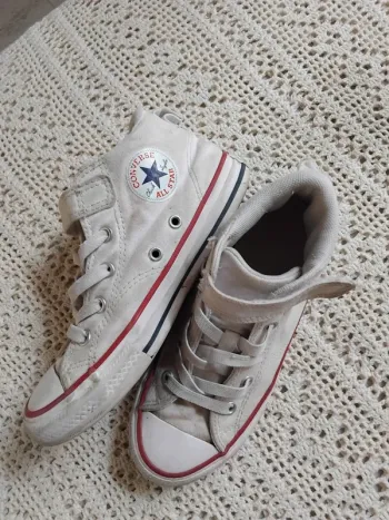 Converse blanche montante