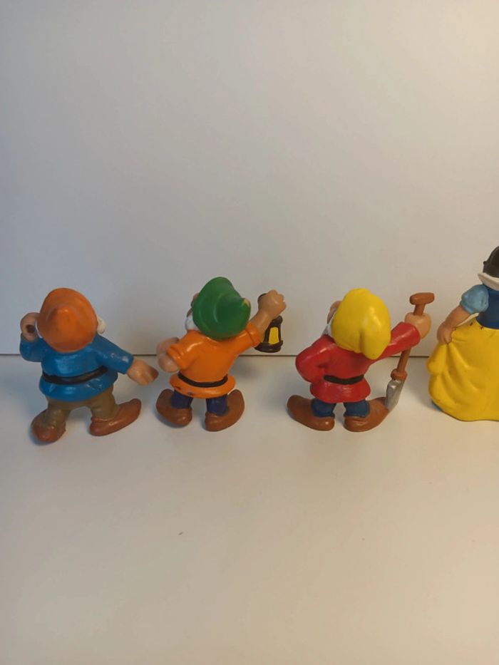 Lot figurines vintage Walt Disney production bully 1982 blanche neige et les sept nains - photo numéro 6