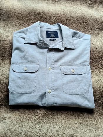 Chemise bleue grise