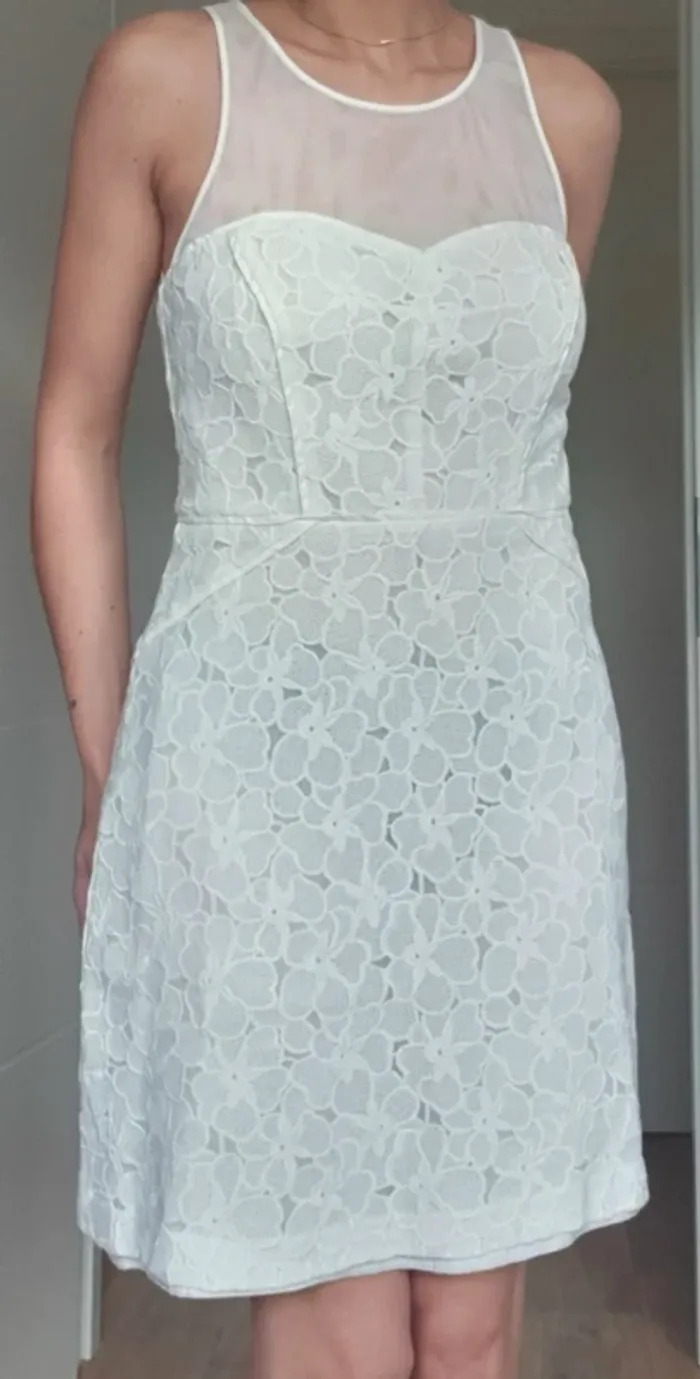 Robe chic, blanc , taille S, Derhy - photo numéro 2