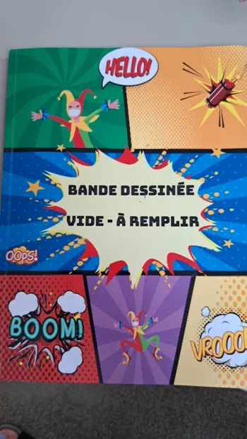 Bande dessinée vide à remplir