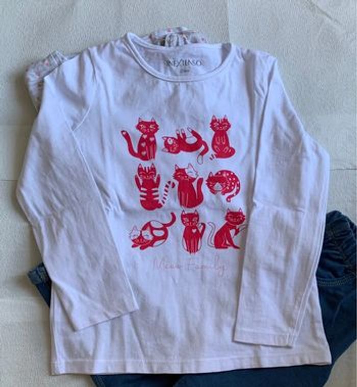 Lot de deux t-shirt manches longues et Tregging en 3-4 ans - photo numéro 2