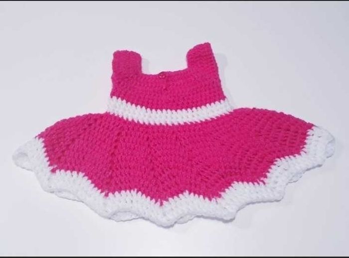 Vêtement bébé fille robe crochet 3 mois - photo numéro 4
