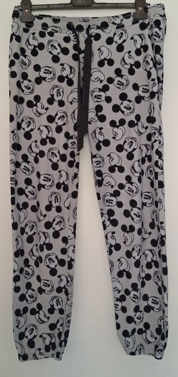 Pantalon de pyjama en pilou imprimé de têtes de Mickey