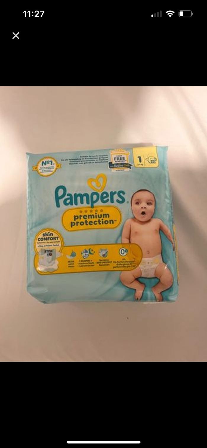 Couches Pampers Taille 1 (22X4)