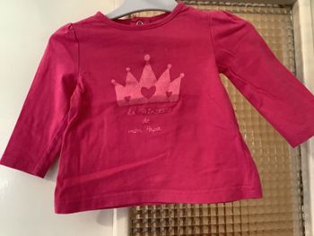 T-shirt manches longues Bébé Rêve taille 6 mois