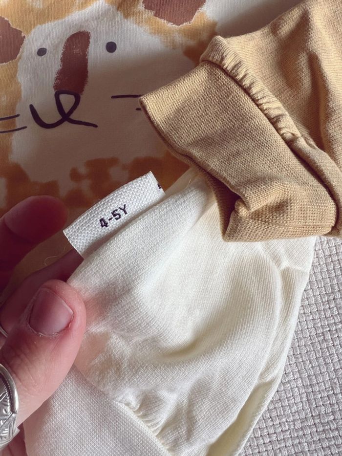 Ensemble pantalon et sweat-shirt lion 4/5 ans - photo numéro 4