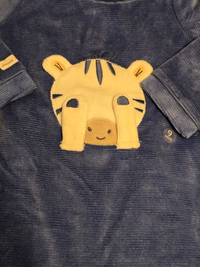 Neuf (non porté)😍🤩💙 superbe pyjama chaud et rigolo 9 mois garçon 🤩😍💙 - photo numéro 4