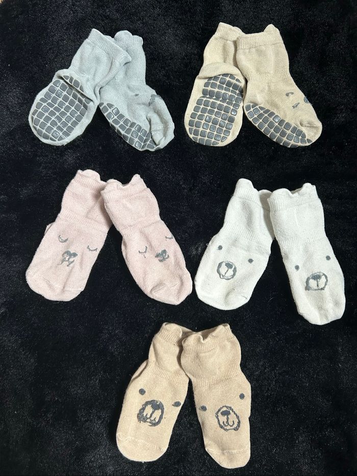 5 paires de chaussettes antidérapantes