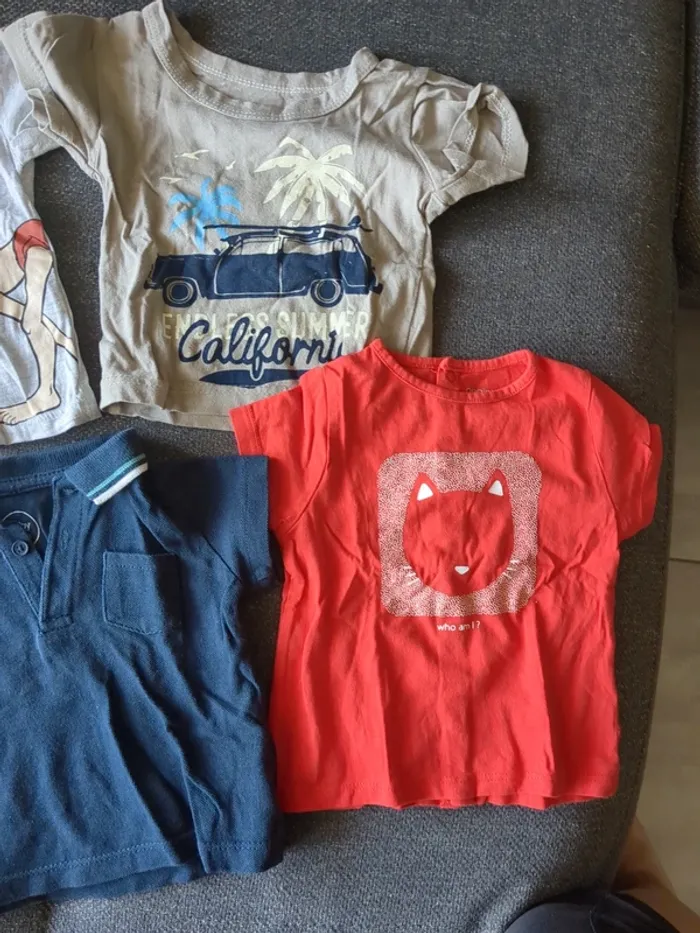 Lot de 6 tee shirts/ polos bébé garçon taille 6 mois 68 cm - photo numéro 4