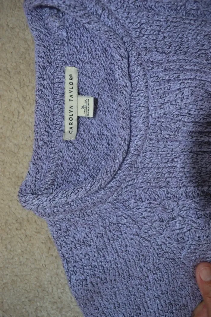 Pull col v Carolyn Taylor - Taille XL - photo numéro 4