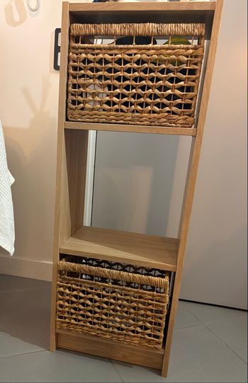 Étagère avec paniers inclus