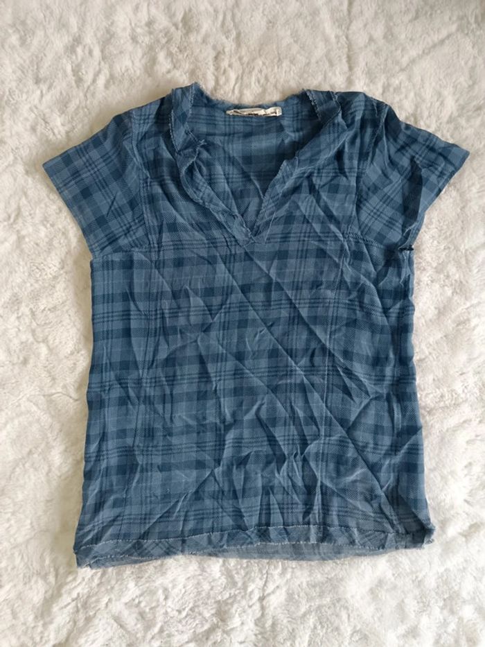Haut en soie tartan Golden Goose taille 36