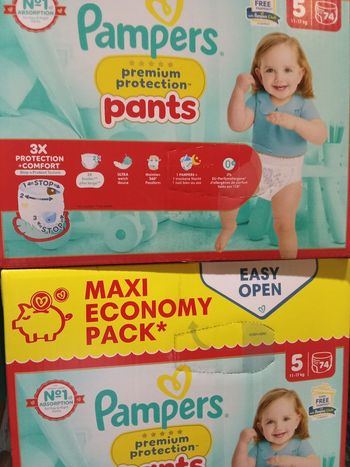 Couches Pampers premium protection