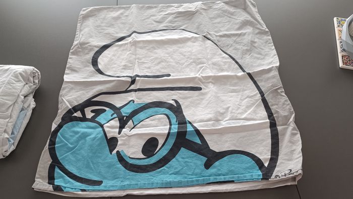 Parure de drap housse 90x200 Schtroumpfs - photo numéro 3