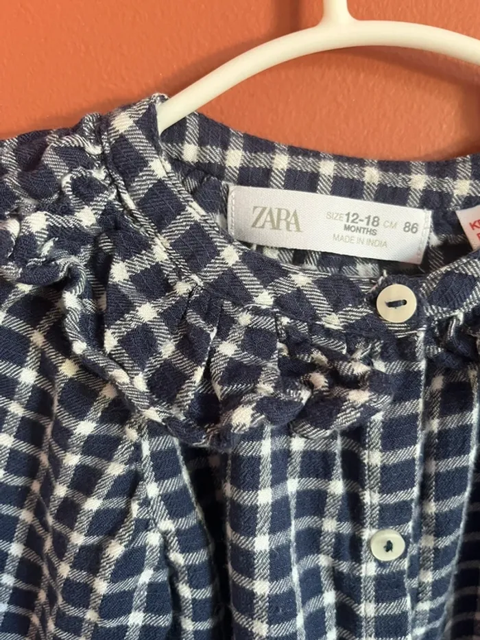 Chemise Zara  à carreaux 86cm - photo numéro 3