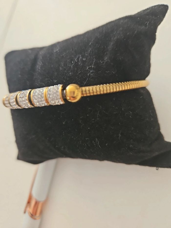 Bracelet doré et strass façon Pandora neuf #lora11bijoux - photo numéro 2