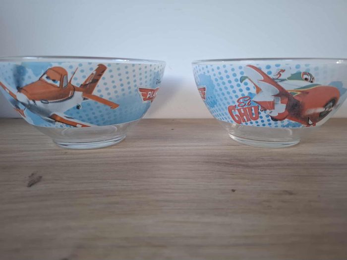 Lot de 2 bols planes en verre - photo numéro 2