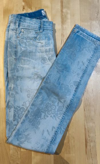 Jean fleurs bleu/gris Cimarron