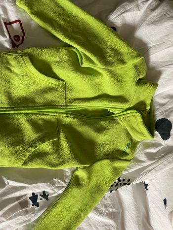 Polaire Queshua décathlon verte 2 ans 83/90cm