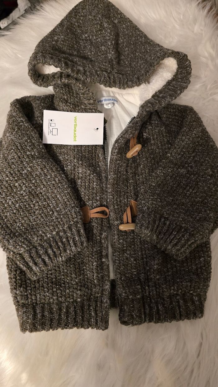 NEUF (non porté)🏷💙😍🤩 superbe gilet ou veste chaud (e) 18 mois garçon 💙😍🤩 - photo numéro 2