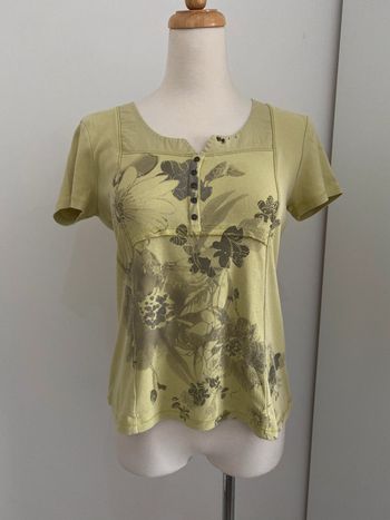 Top vert pistache imprimé Armand Thiery