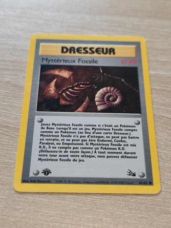 Carte pokémon - Mystérieux Fossile 62/62